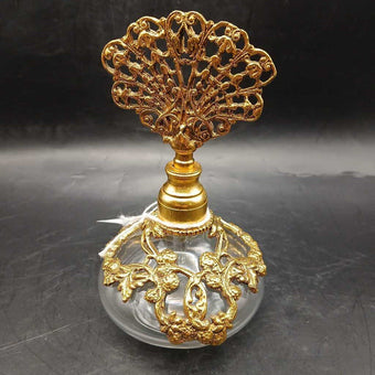 Vintage 24 Karat Gold Plated Perfume Bottle