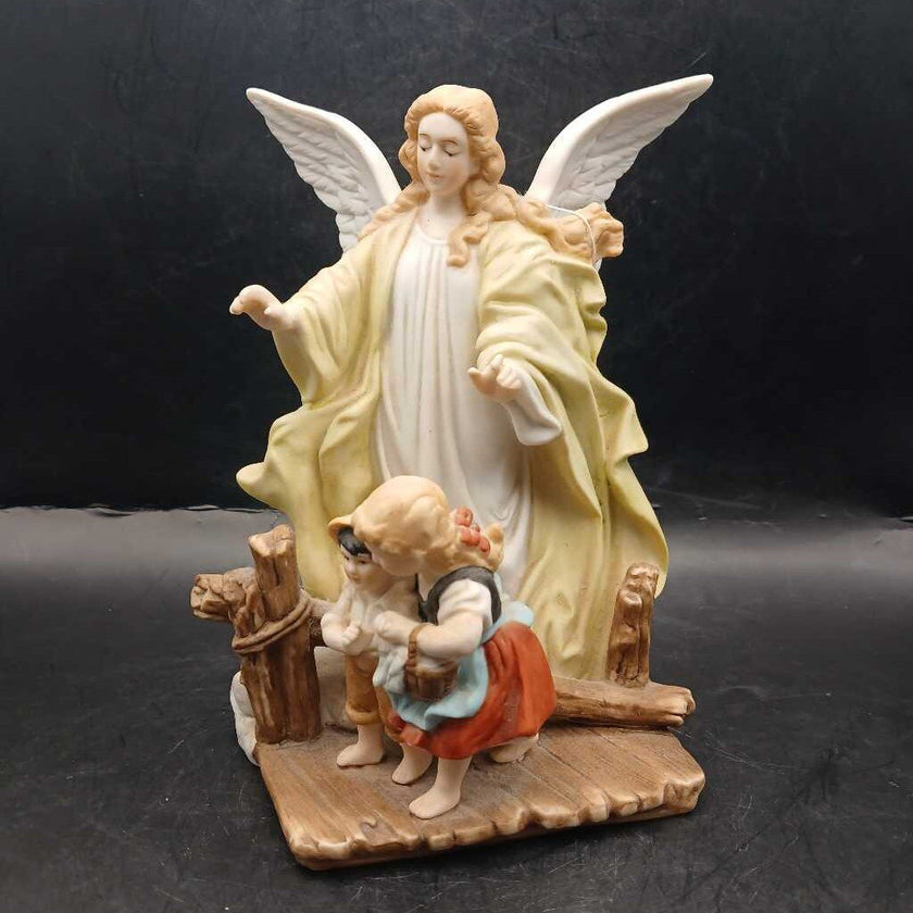 Vtg Lefton china Guardian Angel and children