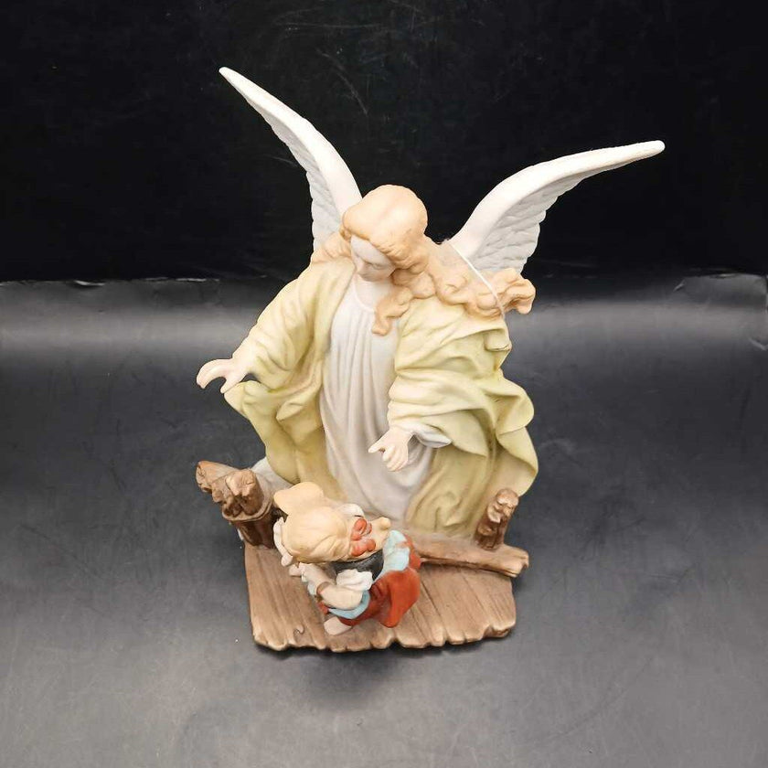Vtg Lefton china Guardian Angel and children