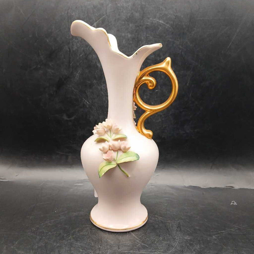 Vtg Lefton China Japan Raised pink hand painted