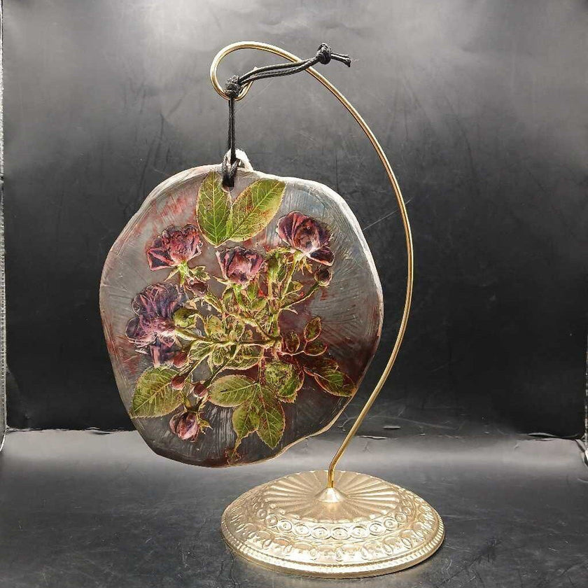 Clay Wall Art 'Katrina Rose' signed SBoyd