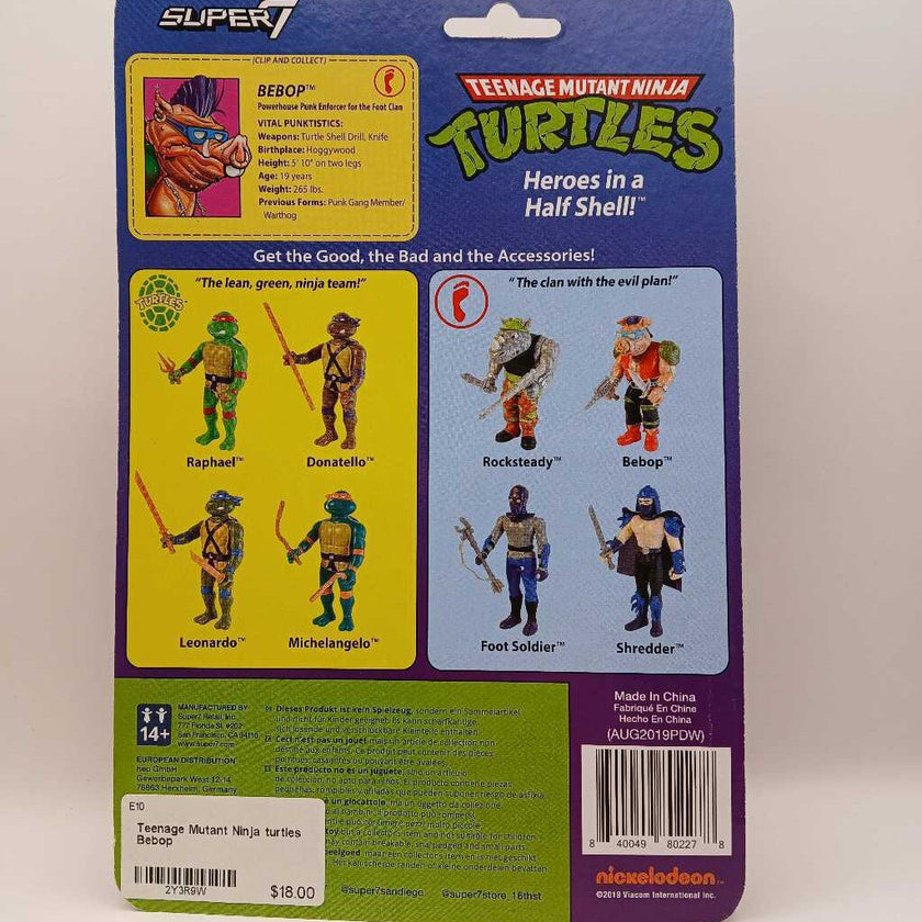 Teenage Mutant Ninja turtles Bebop