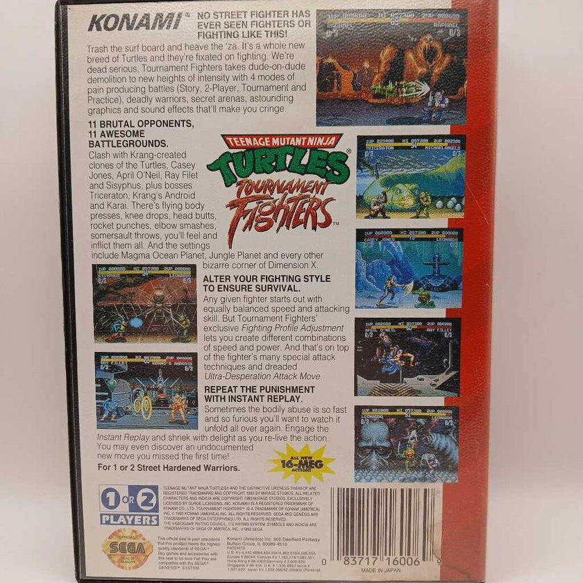 Genesis/ Teenage Mutant Ninja Turtles Tournament Fighters