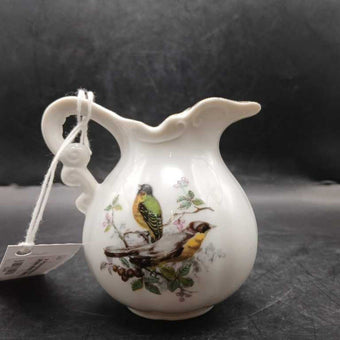 A Price Imports Miniature Pitcher w/Birds, Taiwan