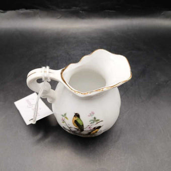 A Price Imports Miniature Pitcher w/Birds, Taiwan