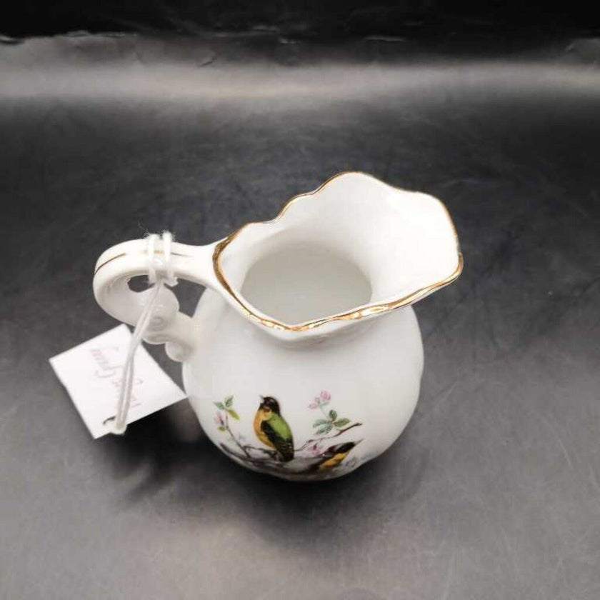 A Price Imports Miniature Pitcher w/Birds, Taiwan