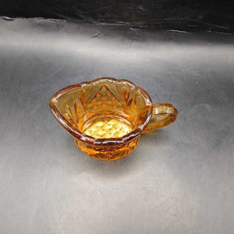 Amber Glass Creamer
