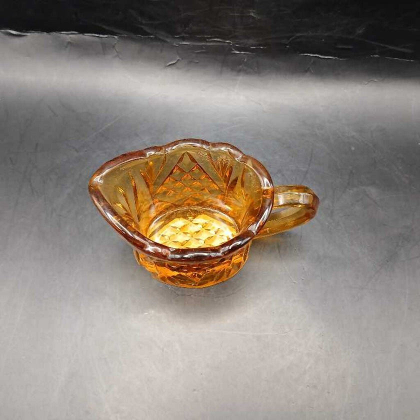 Amber Glass Creamer