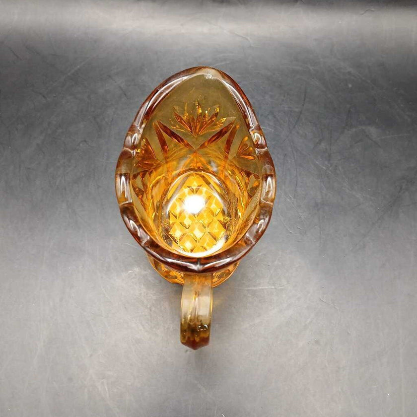 Amber Glass Creamer