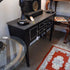 Black studded console table