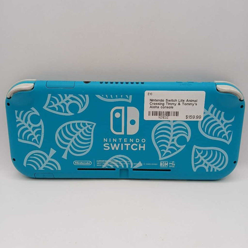 Nintendo Switch Lite Animal Crossing Timmy & Tommy's Aloha Console