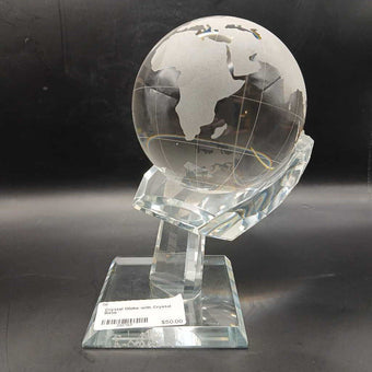 Crystal Globe with Crystal Base