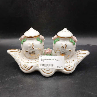 Dresden Rose Salt Pepper+ Tray