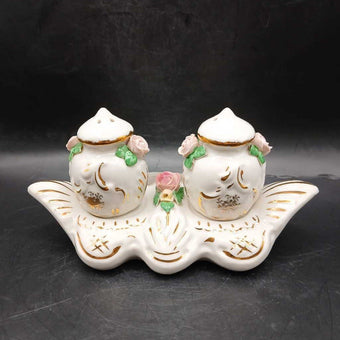 Dresden Rose Salt Pepper+ Tray