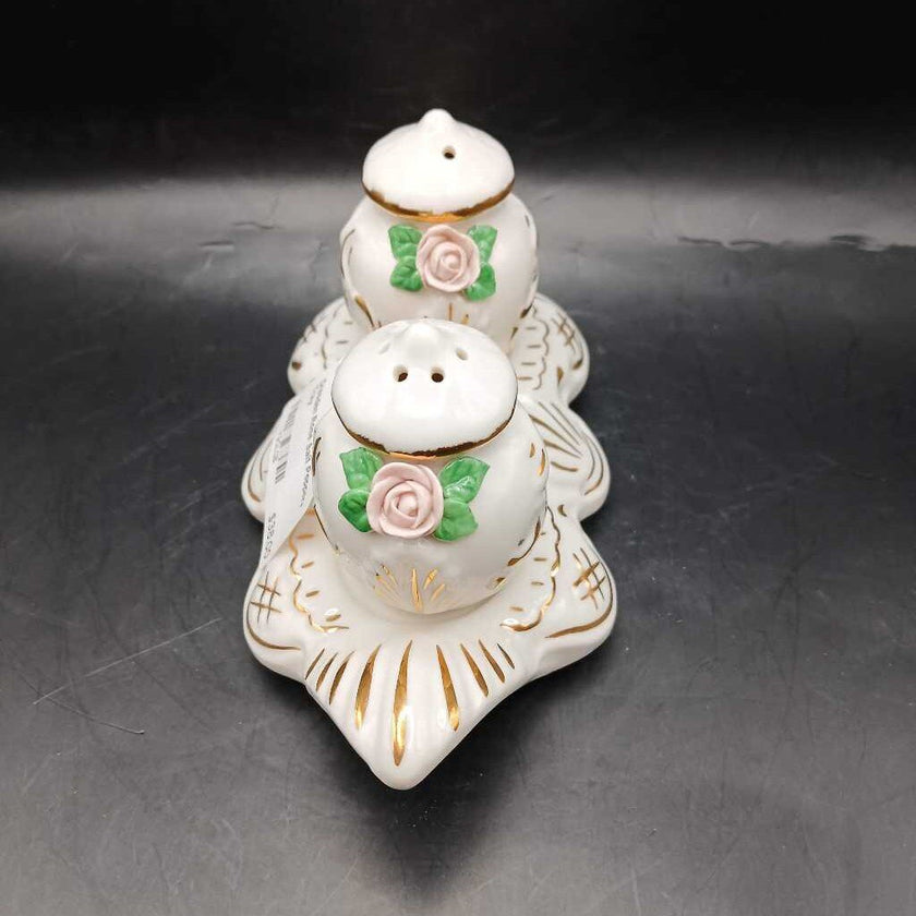 Dresden Rose Salt Pepper+ Tray