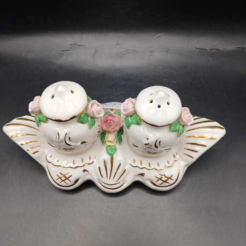 Dresden Rose Salt Pepper+ Tray
