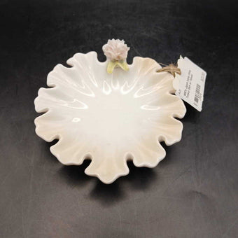 1950's Japan bone china Trinket dish w/ flower