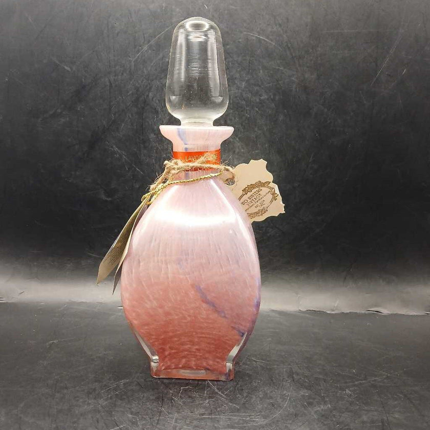 Christalvi Lavorazione Murano Pink Blown Glass Perfume Bottle