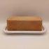 Made in Italy, redware butter dish, ceramic