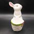 1980 Avon bunny, bright ceramic candle holder