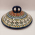 7 inchPolish pottery pretzel dish, Teresa Lana hand-painted vintage