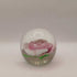Vintage peony glass paperweight hand blown