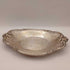 International Silver Company 8.5 inch Oval Serving Tray, Silver Plated and Blasted Flower Edge Celery Dish