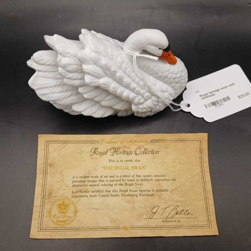 Royal Heritage Swan with Certificate