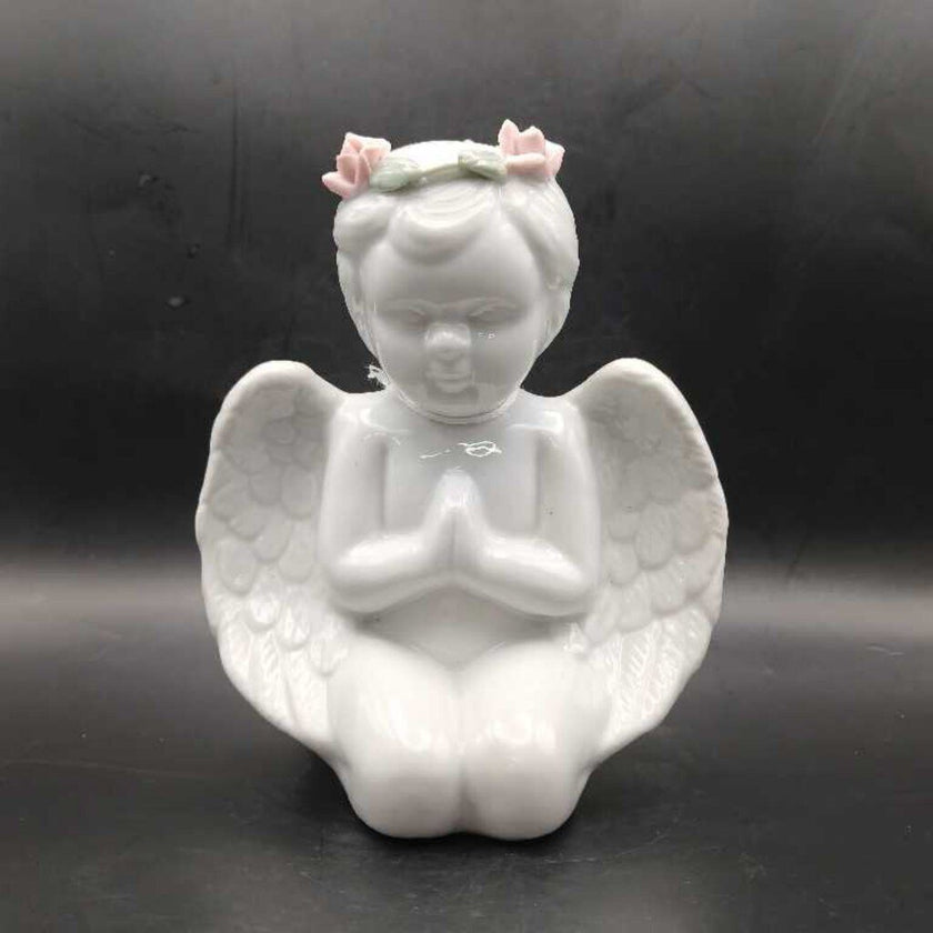 Ceramic Praying Cherub Figurine