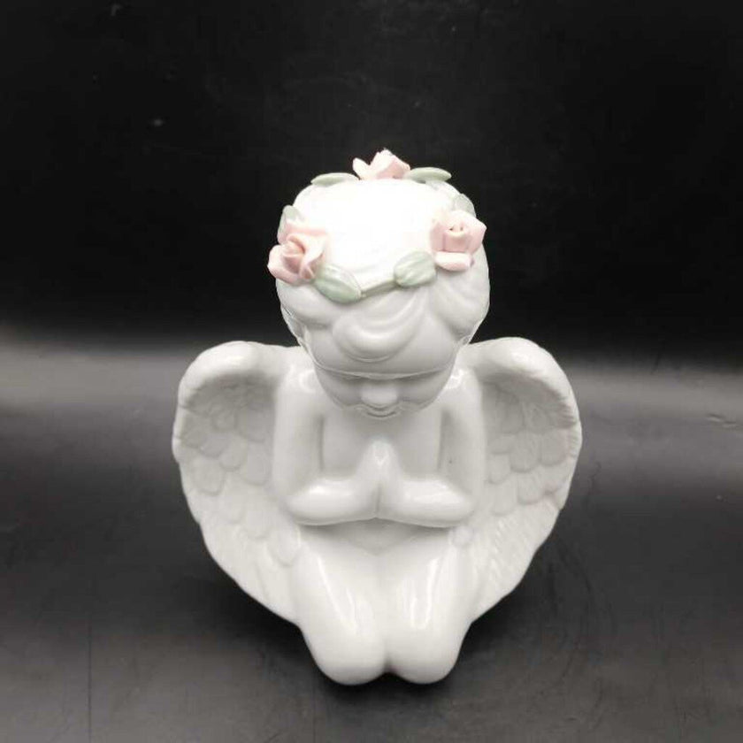 Ceramic Praying Cherub Figurine
