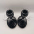 1920’s Fostoria Black Glass Candle Holder (set of 2)