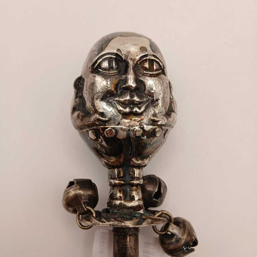 Humpty Dumpty Silver Baby Rattle 1848