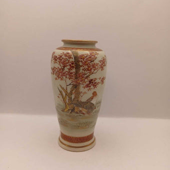 Asian vase cherry tree and birds