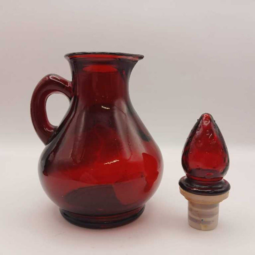Vtg Avon Ruby Red Bottles - 2 pcs