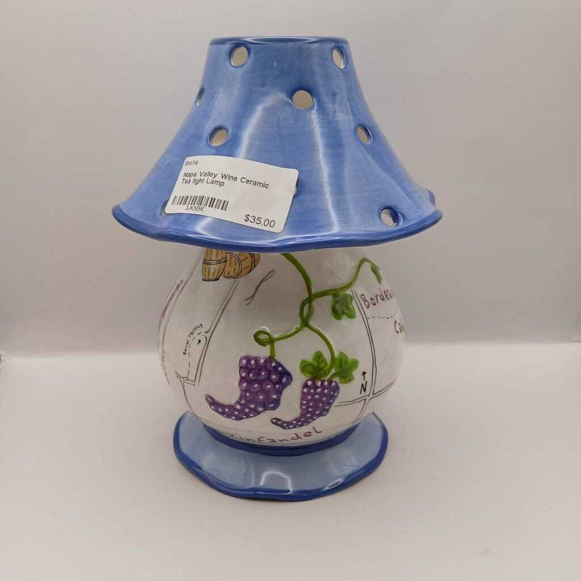 Napa Valley Wine Ceramic Tea light Lamp