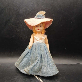 VTG Nancy Ann , Storybook Bisque Doll , Blue