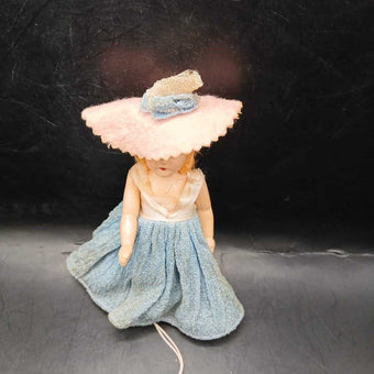 VTG Nancy Ann , Storybook Bisque Doll , Blue