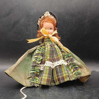 VTG Nancy Ann , Storybook Bisque Doll , Green