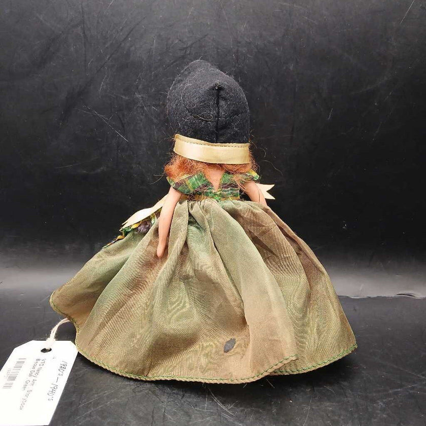 VTG Nancy Ann , Storybook Bisque Doll , Green