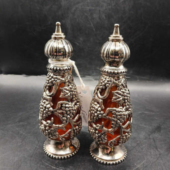 Godinger Grape & Vine S&P Shakers w/Amber Glass