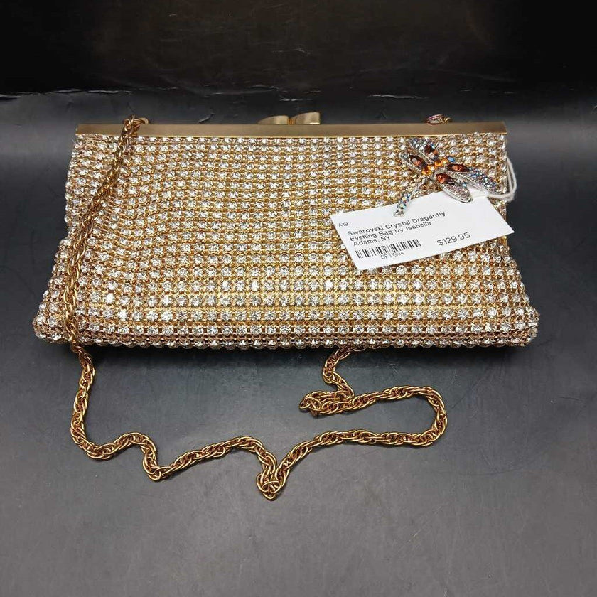 Swarovski Crystal Dragonfly Evening Bag by Isabella Adams, NY