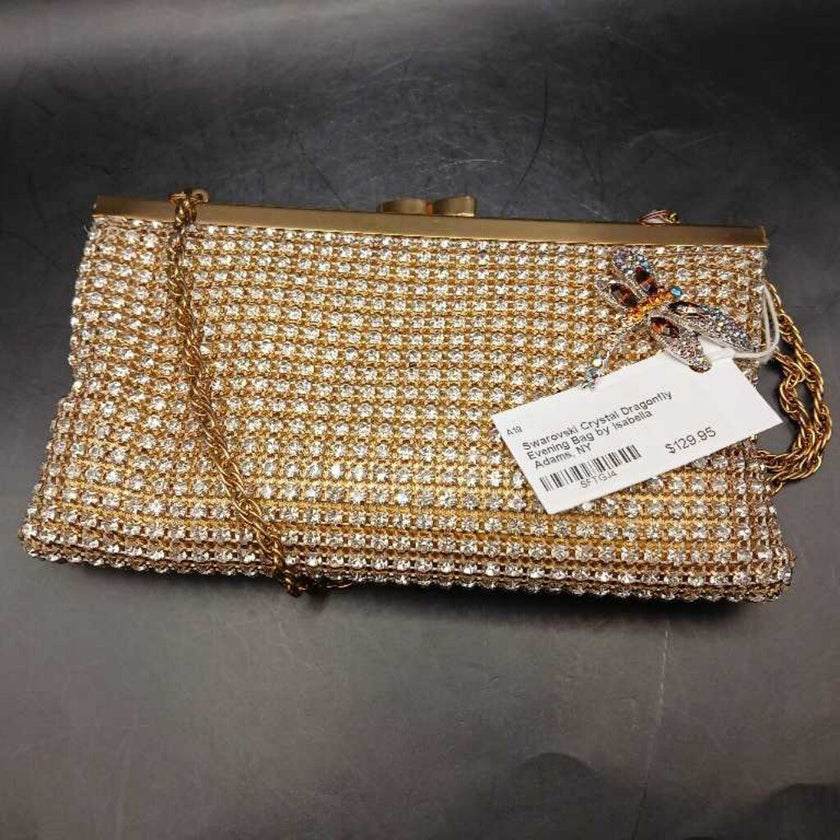 Swarovski Crystal Dragonfly Evening Bag by Isabella Adams, NY