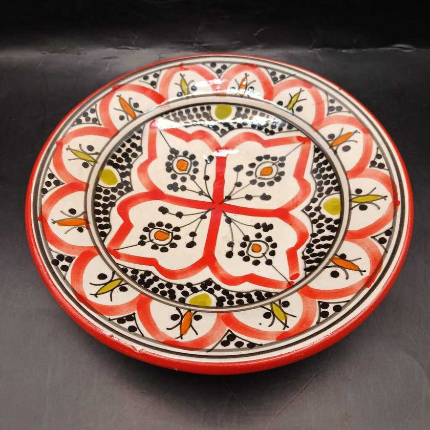 Mexican pottery plate ceramic handmade BoHo - plant plate