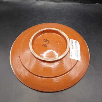 Mexican pottery plate ceramic handmade BoHo - plant plate