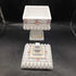 Vtg White Milk Glass Wedding Cake Box with lid by Westmoreland Glass