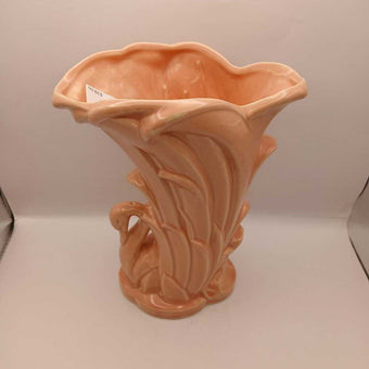 McCoy pink swan vase