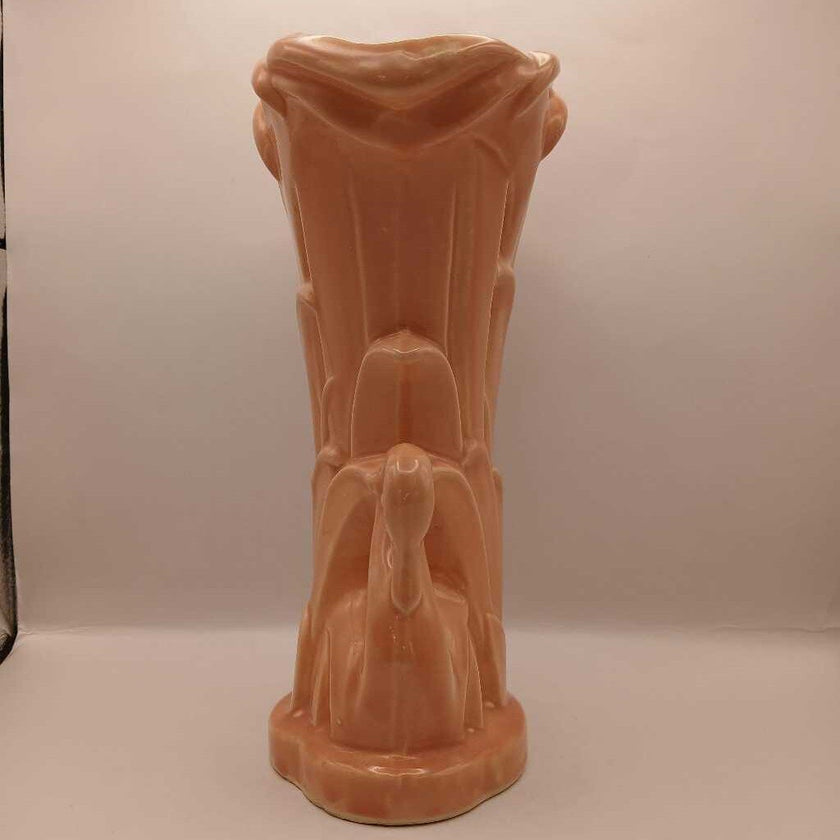 McCoy pink swan vase