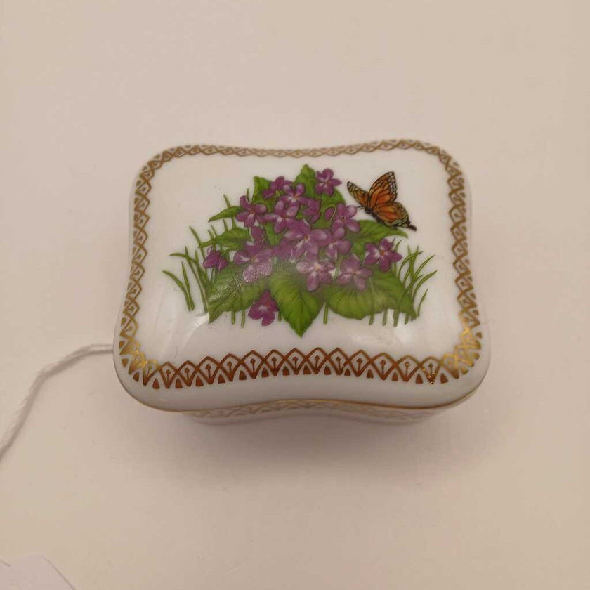 Violets trinket/music box