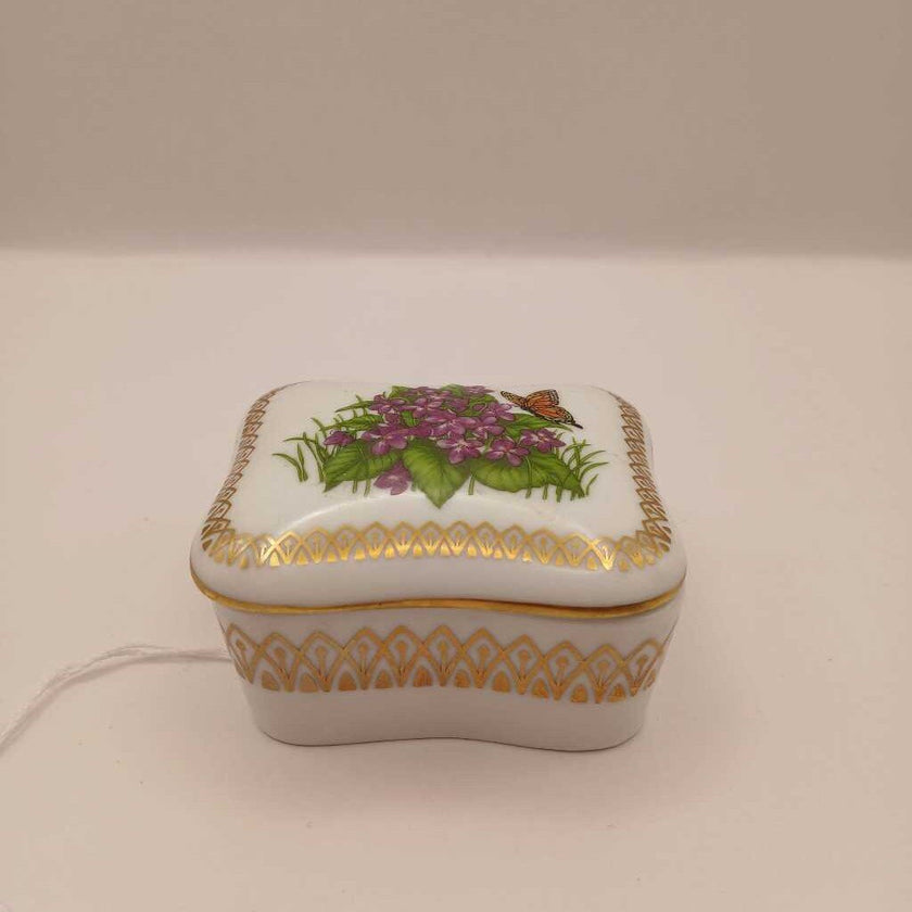 Violets trinket/music box