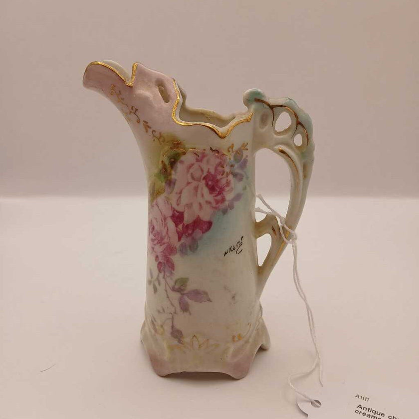 Antique chantilly rose creamer